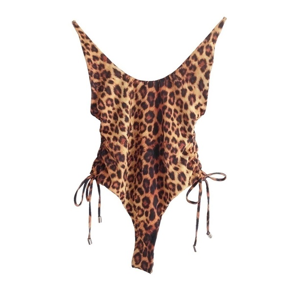Joues De Sable Sally Leopard One Piece Swimsuit NWOT - Picture 2 of 7